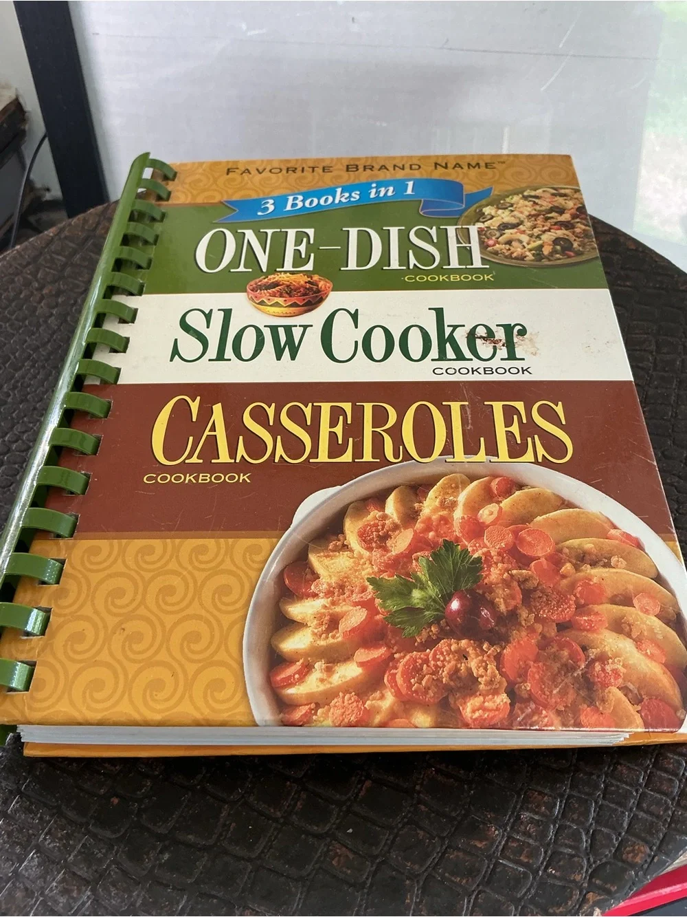 One Dish Slow Cooker Casseroles 3-in-1 Cookbook Spiral Bound 💞